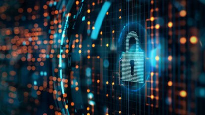 Abstract image representing cybersecurity risks present at Tribal casinos