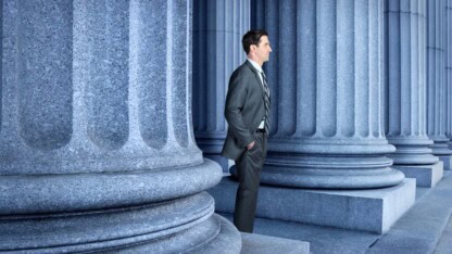 Image of man looking out into the distane