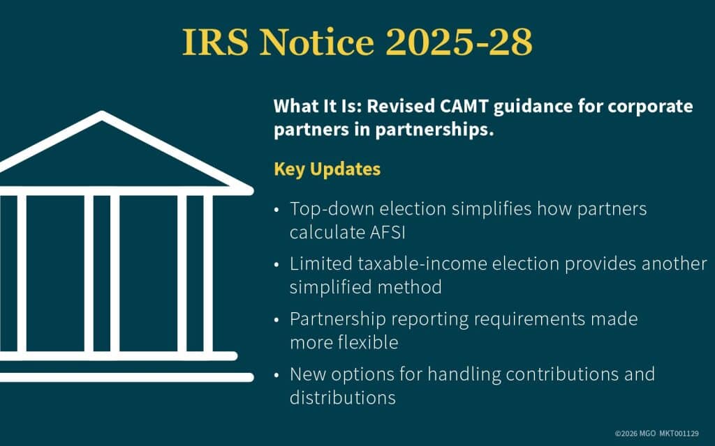 IRS Notice 2025 Key updates image