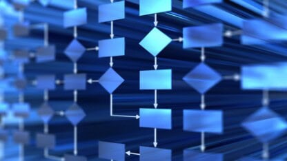 Abstract image representing various digital assets a company might have