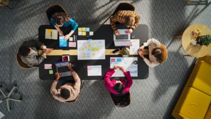 Team at work at a professional service firm