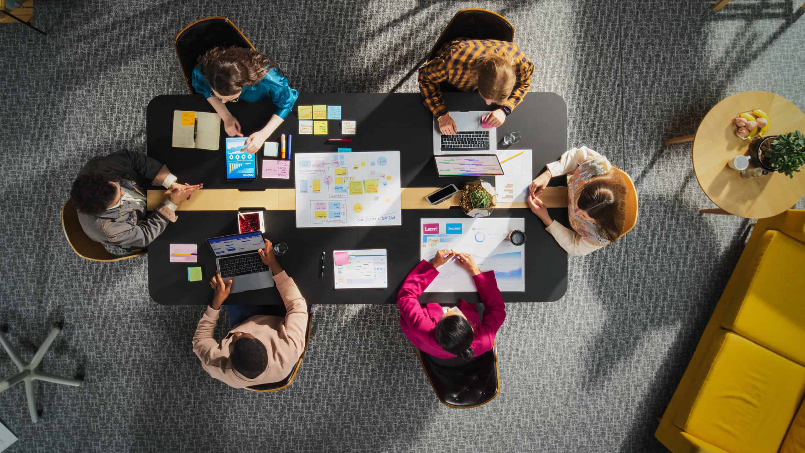 Team at work at a professional service firm