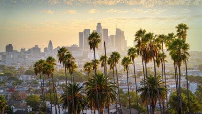 Image of downtown Los Angeles representing California employers who may need to register for CalSavers
