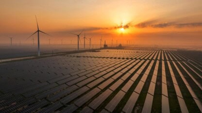 Wind turbines reflecting the use of energy tax credits