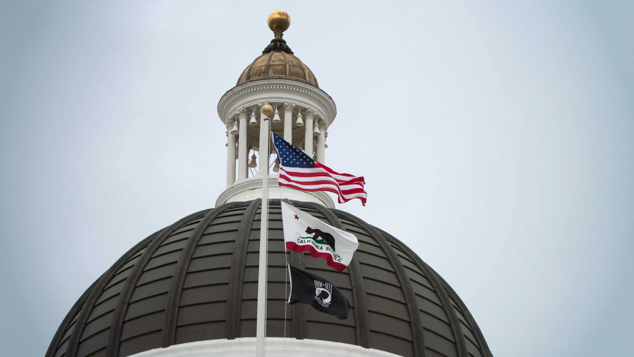 Sacramento state capitol building dome