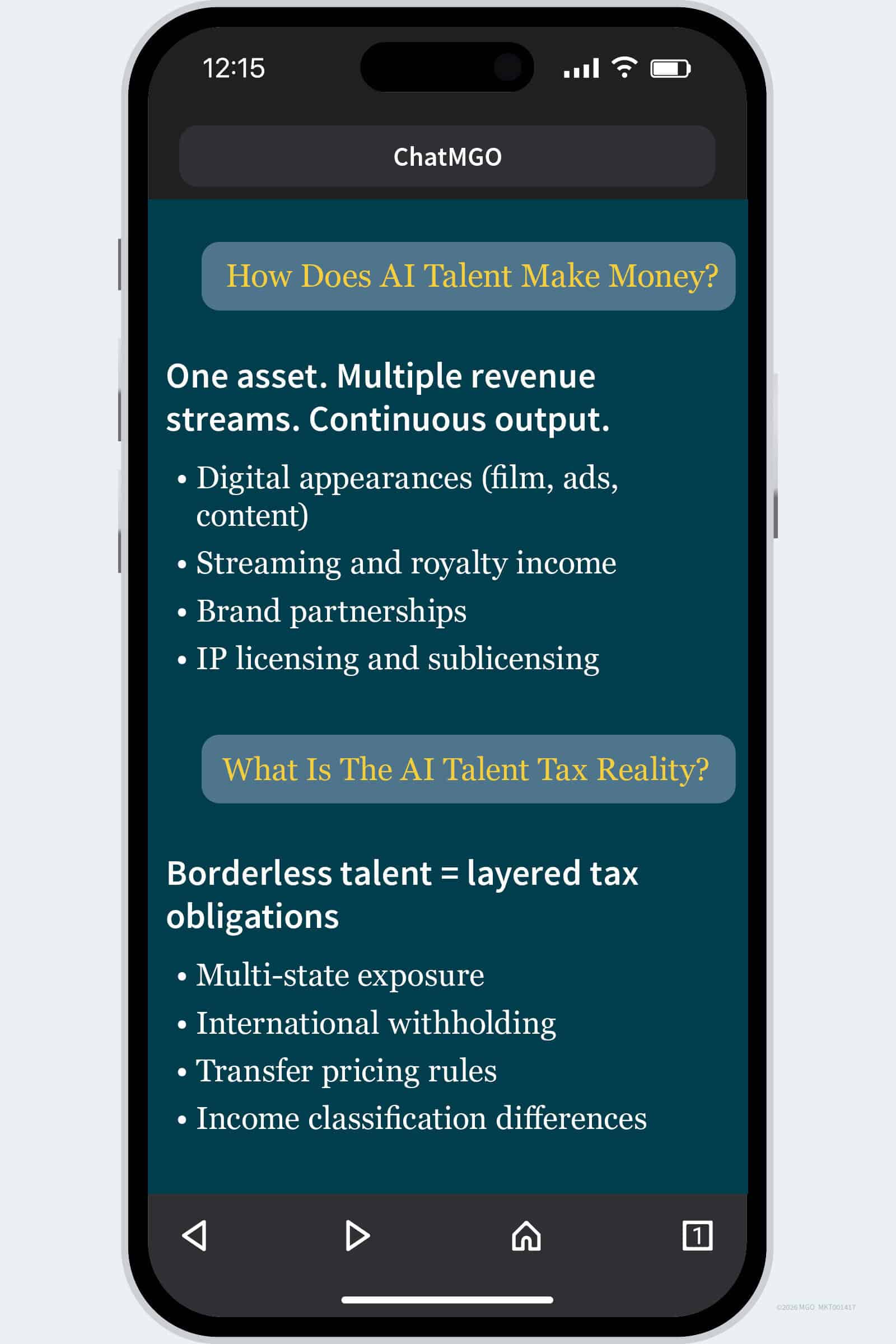 Table listing out how AI talent makes money and what their tax reality is.